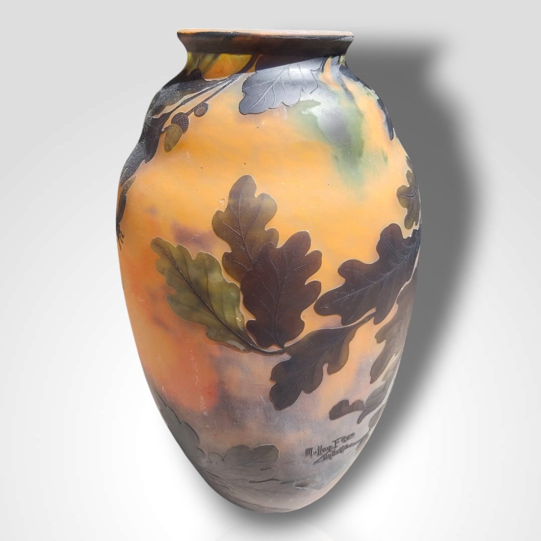 Muller et Frères, vase XXe-photo-2