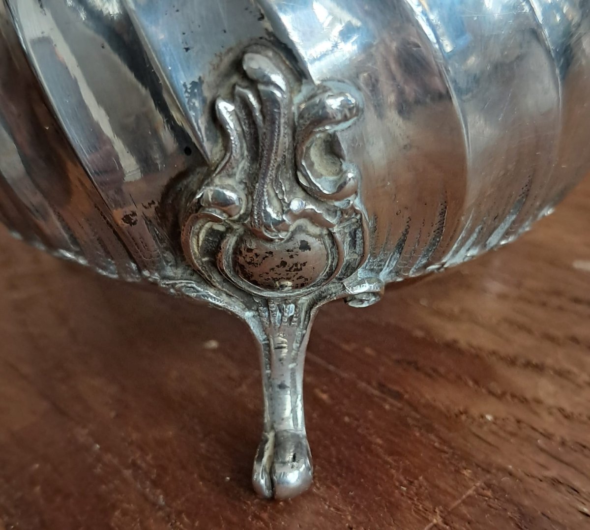 Verseuse en argent et ébène, fin XIXe-photo-4