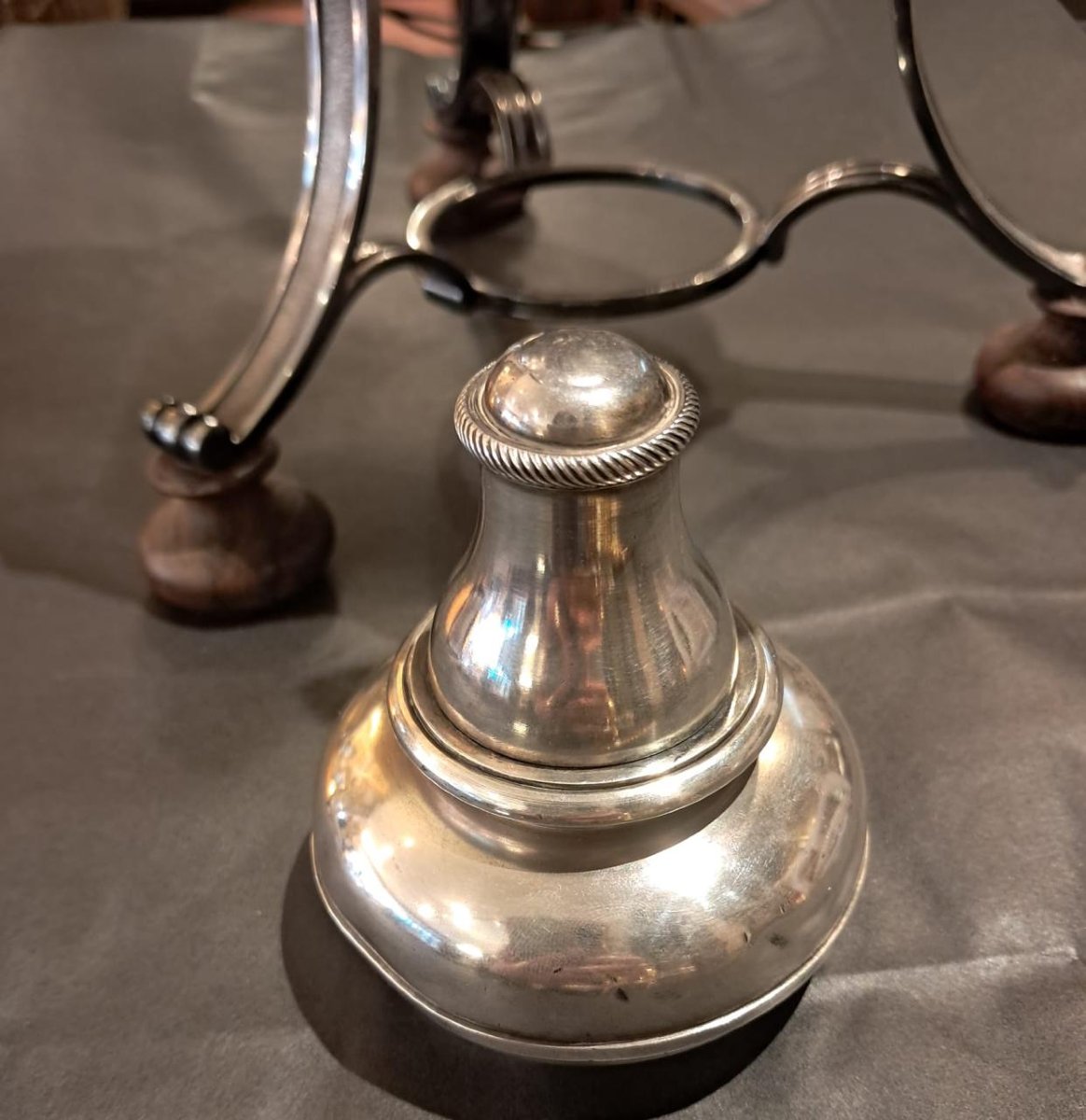 Samovar en métal argenté, Risler & Carré, fin XIXe-début XXe-photo-3