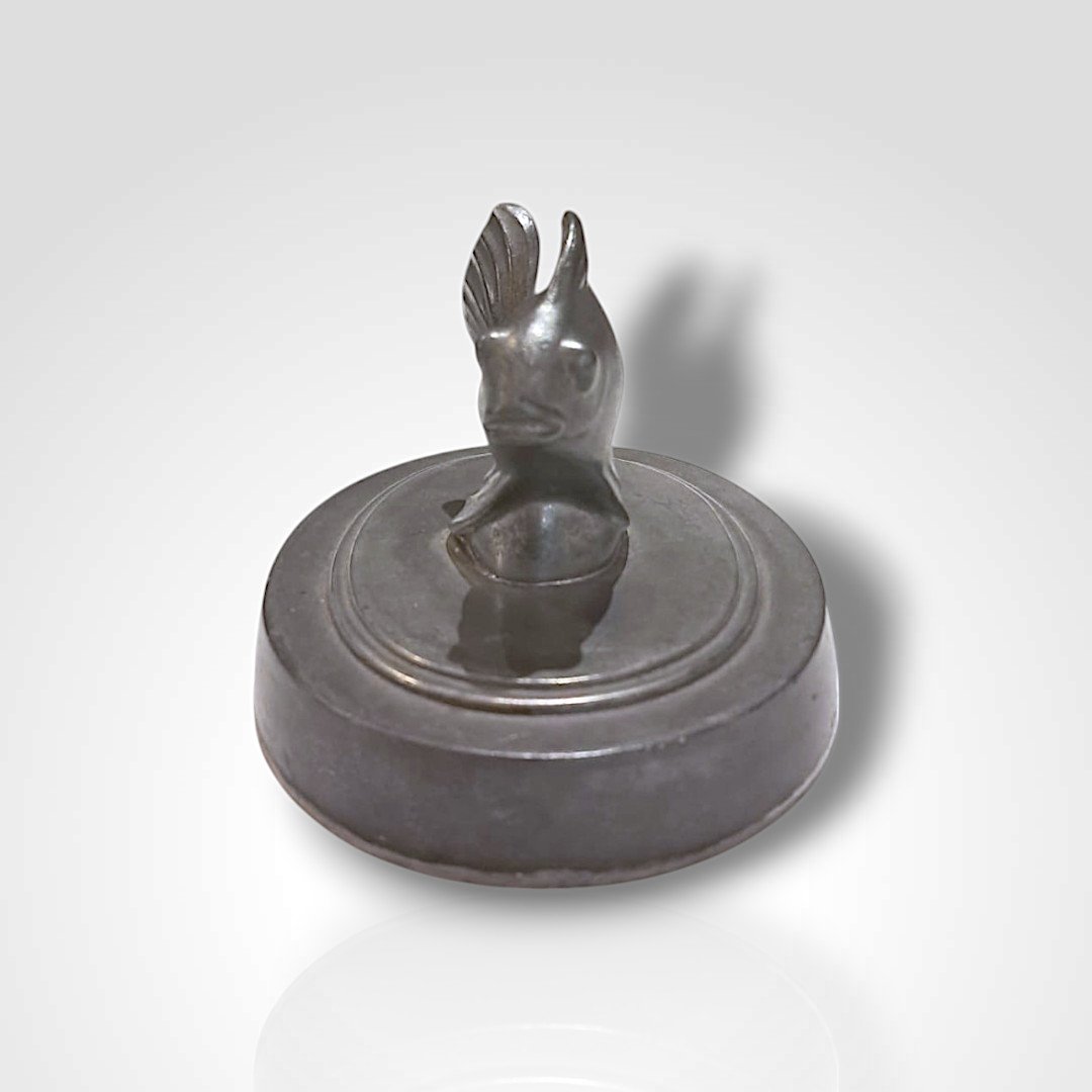Just Andersen, Tin Paperweight, 20th Century-photo-4