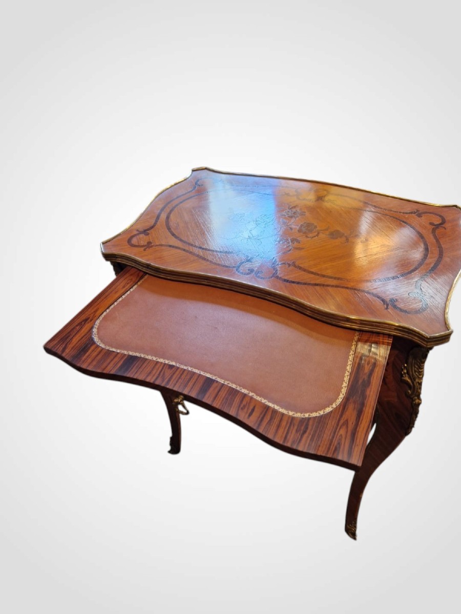 Center Table, Louis XV Style, 19th Century -photo-1