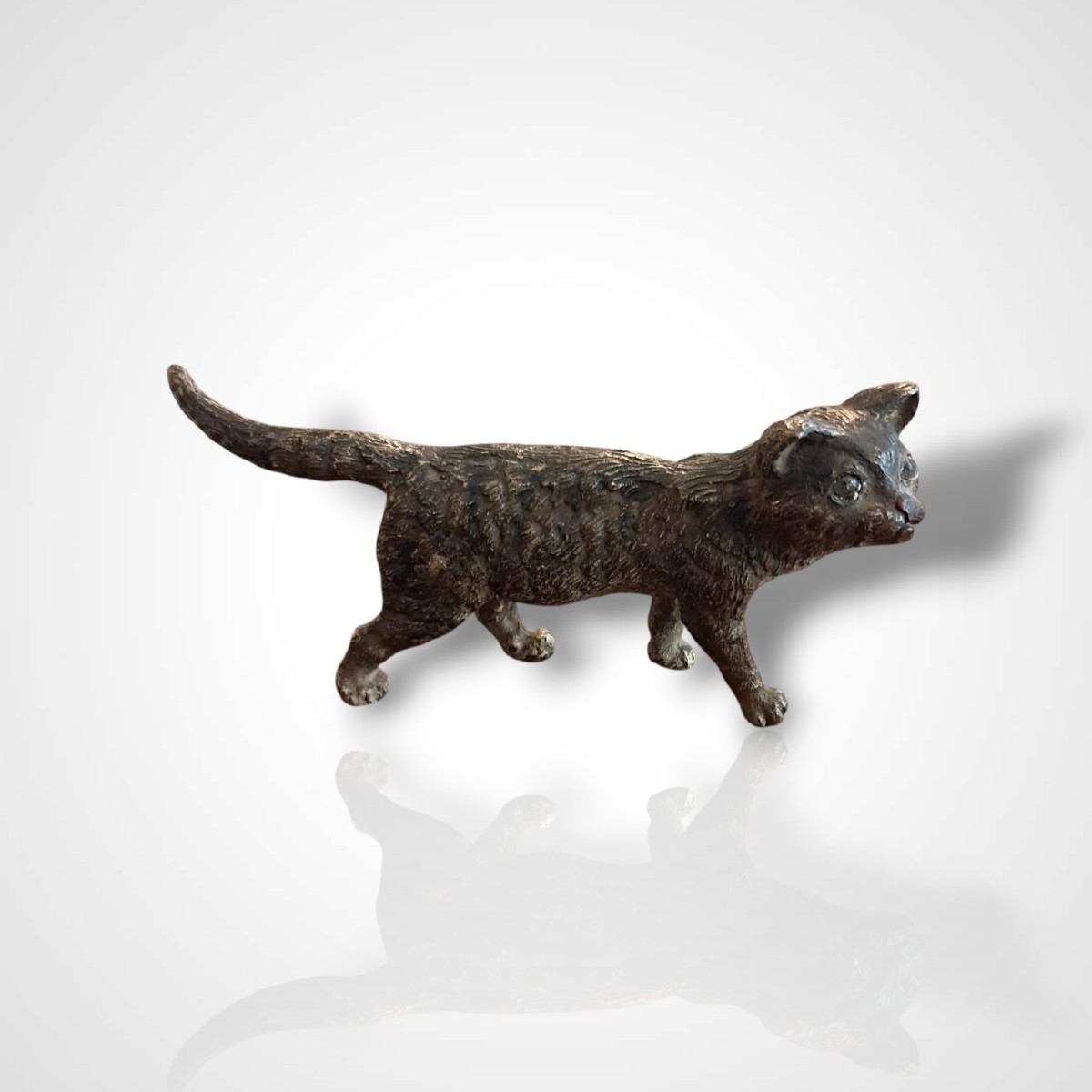 Bronze de Vienne représentant un chat, XIXe