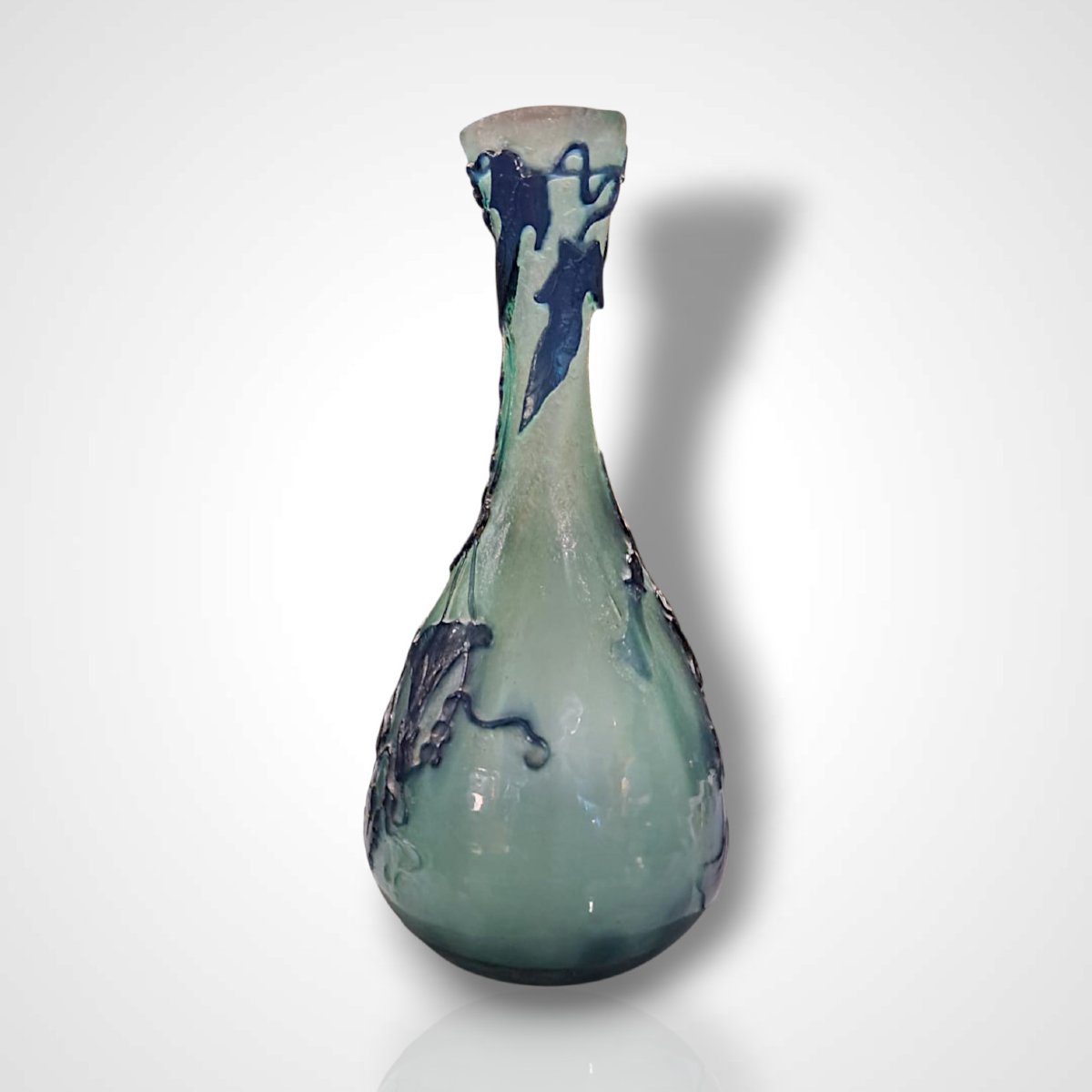 Vase en verre doublé, Gallé, début XXe-photo-4