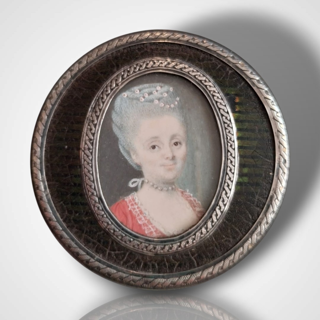 Miniature On 18th Century Box