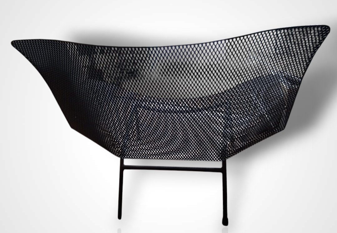 François Azambourg (1963-) For The Publisher Cinna, “easy Chair” Wire Mesh Armchair, 21st Century Design-photo-3