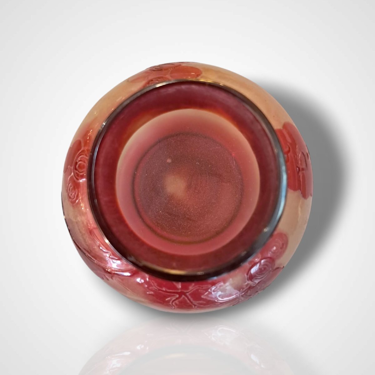 Vase Decorated With Currants, Gallé, Early 20th Century-photo-2