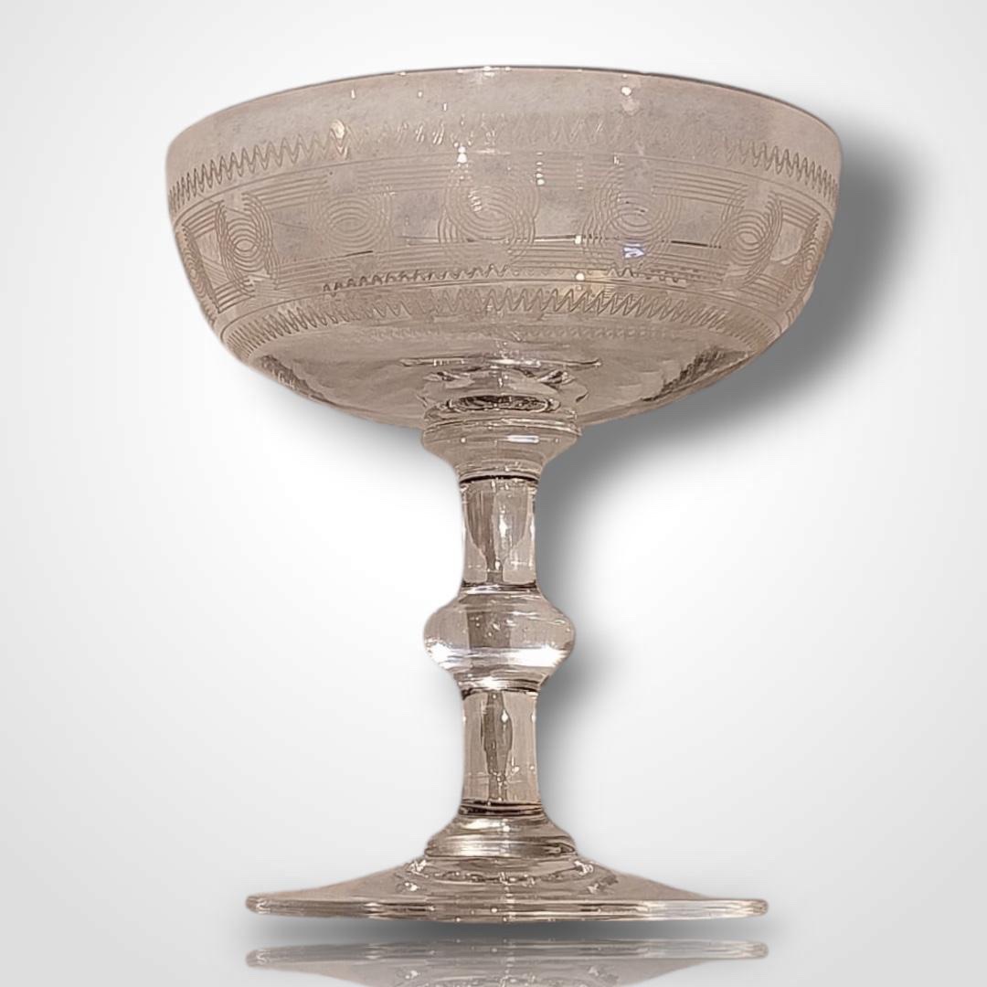 Baccarat, coupes à champagne, XXe-photo-2