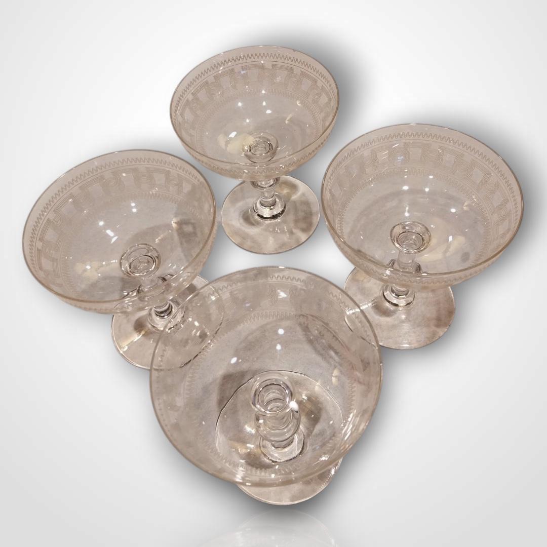 Baccarat, coupes à champagne, XXe-photo-3
