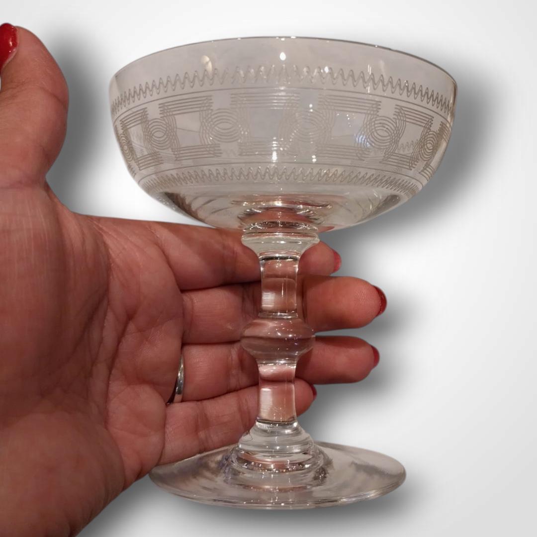 Baccarat, coupes à champagne, XXe-photo-1