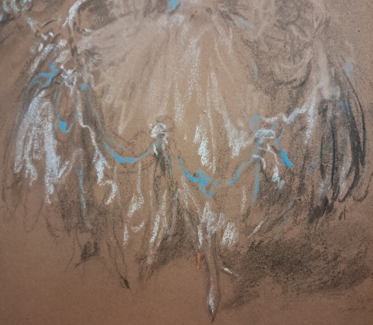 Louis Icart, dessin représentant deux jeunes élégantes, début XXe -photo-1