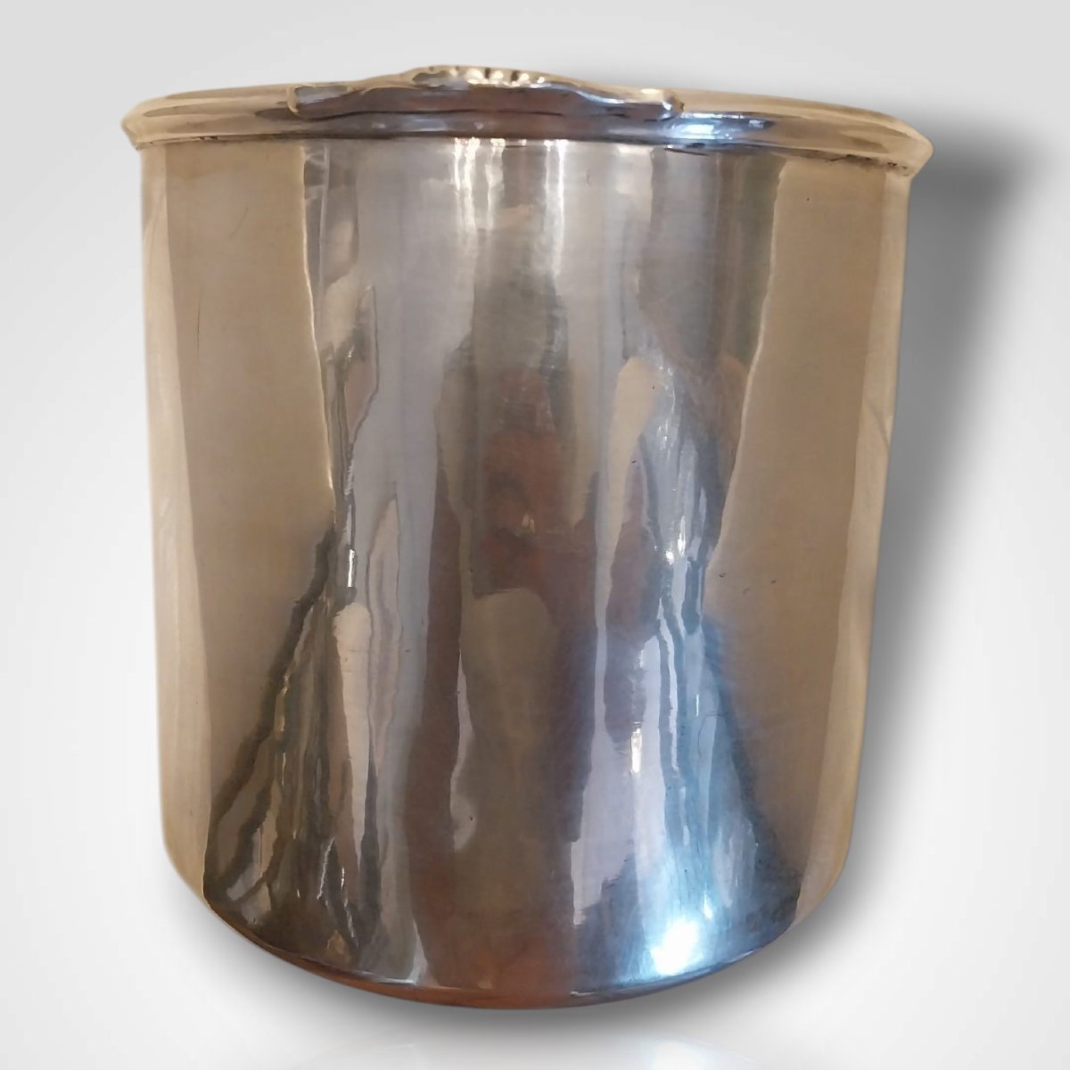 Silver-plated Metal Bucket - Cooler, 18th Century-photo-3