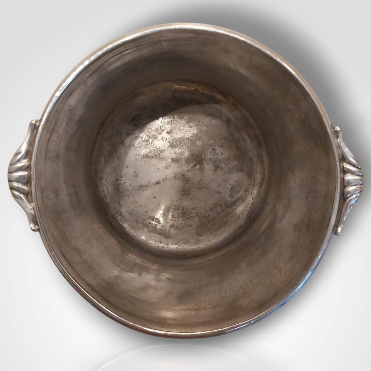 Silver-plated Metal Bucket - Cooler, 18th Century-photo-4