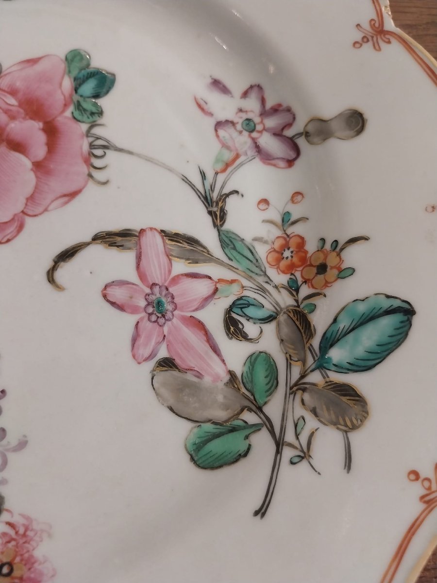 Porcelain Plate, East India Company, China, 18th Century-photo-3