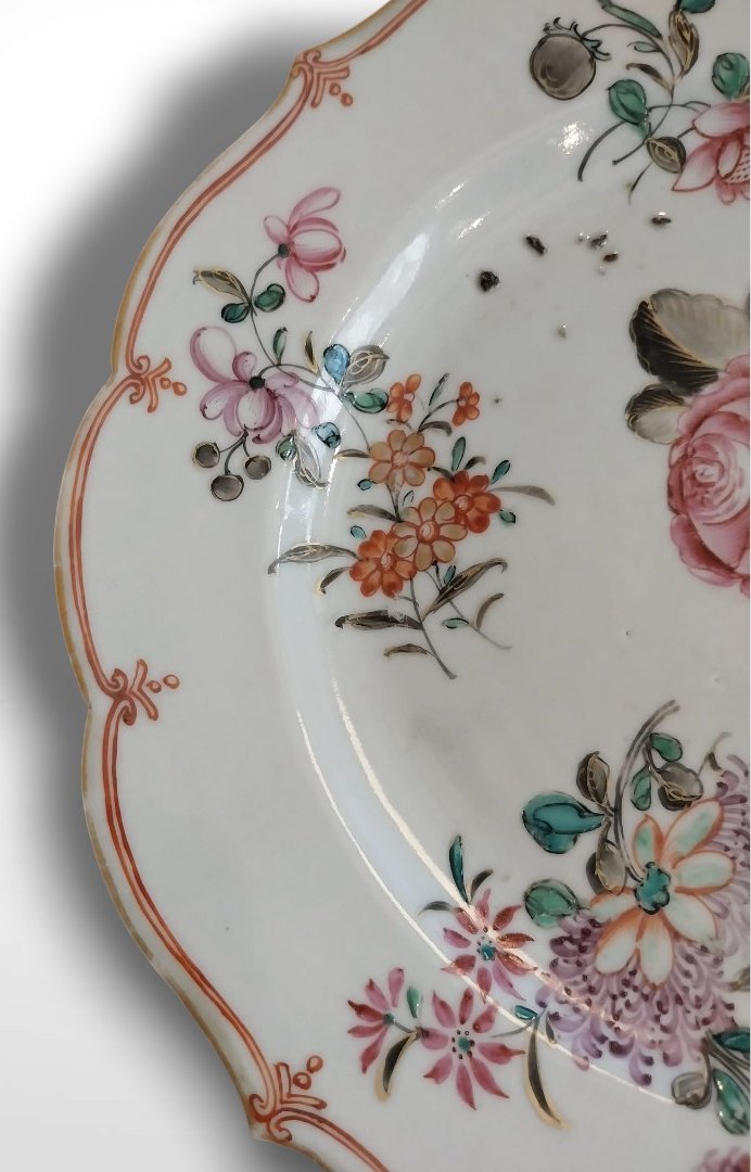 Porcelain Plate, East India Company, China, 18th Century-photo-4