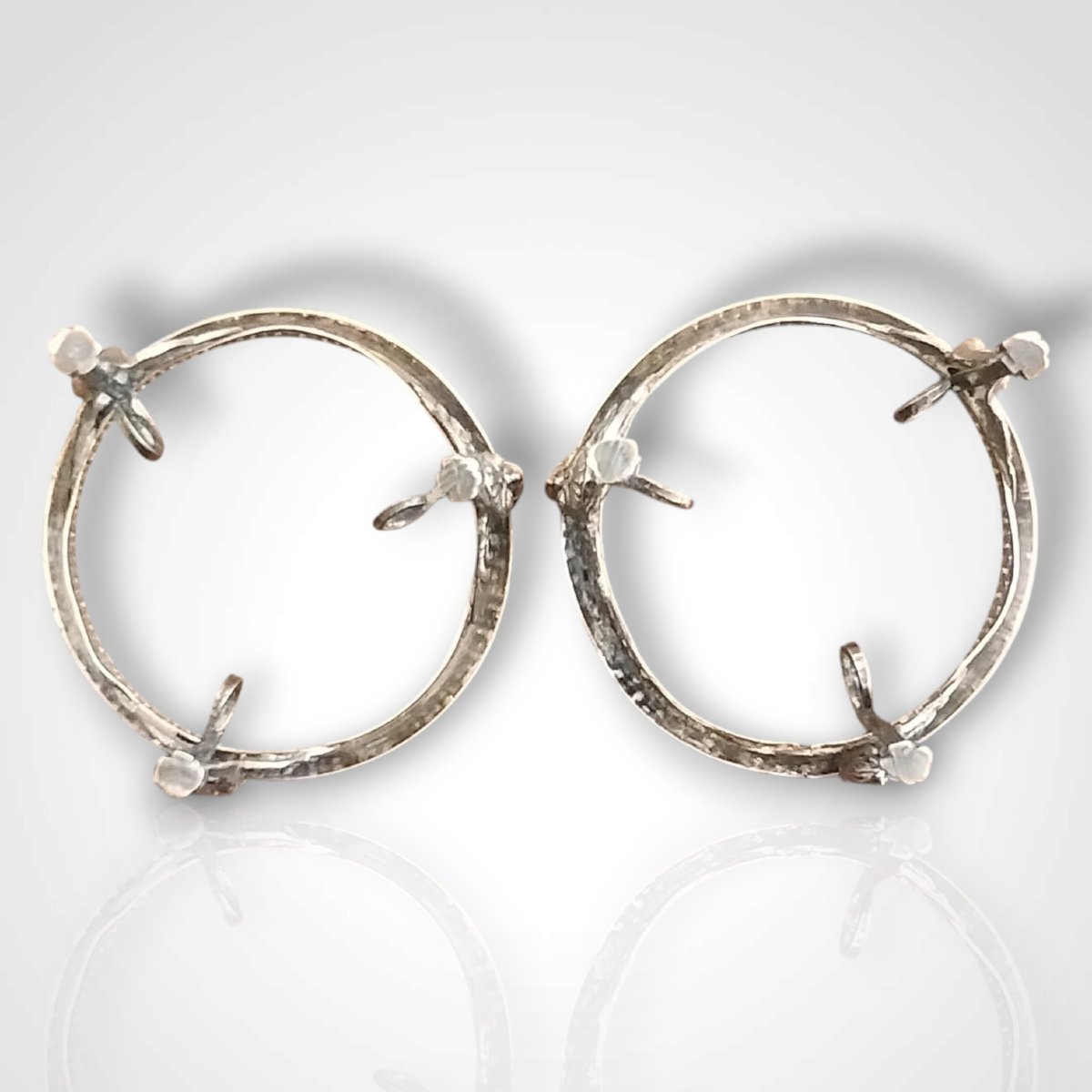 Paire de salières en argent XIXe-photo-6