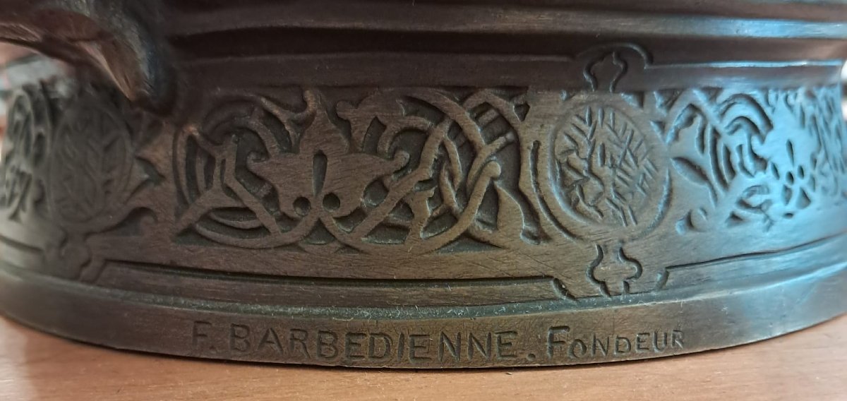 Antonin Mercié, David, sculpture en bronze, édition Barbedienne, XIXe-photo-2