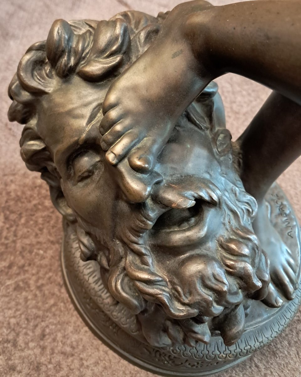 Antonin Mercié, David, sculpture en bronze, édition Barbedienne, XIXe-photo-8