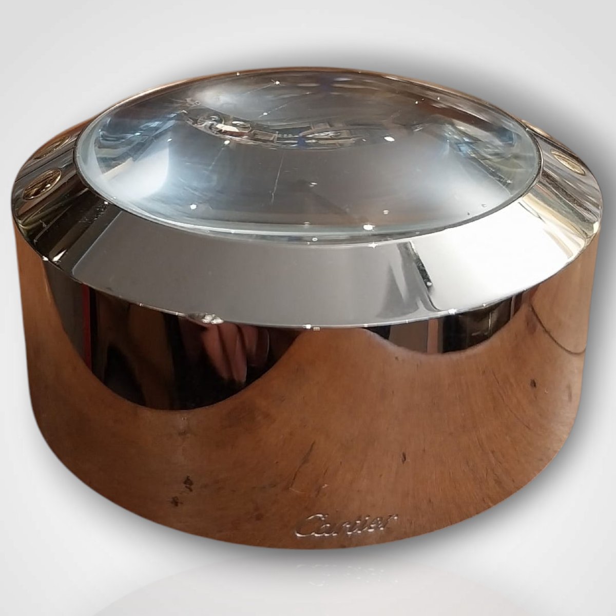 Cartier, Santos Model Desk Magnifying Glass-photo-4