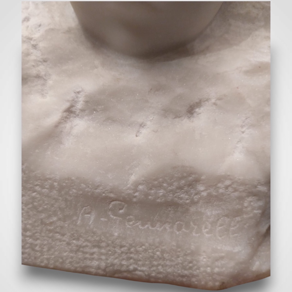 Amedeo Gennarelli (1881-1943), Marble Sculpture, Child's Face-photo-6