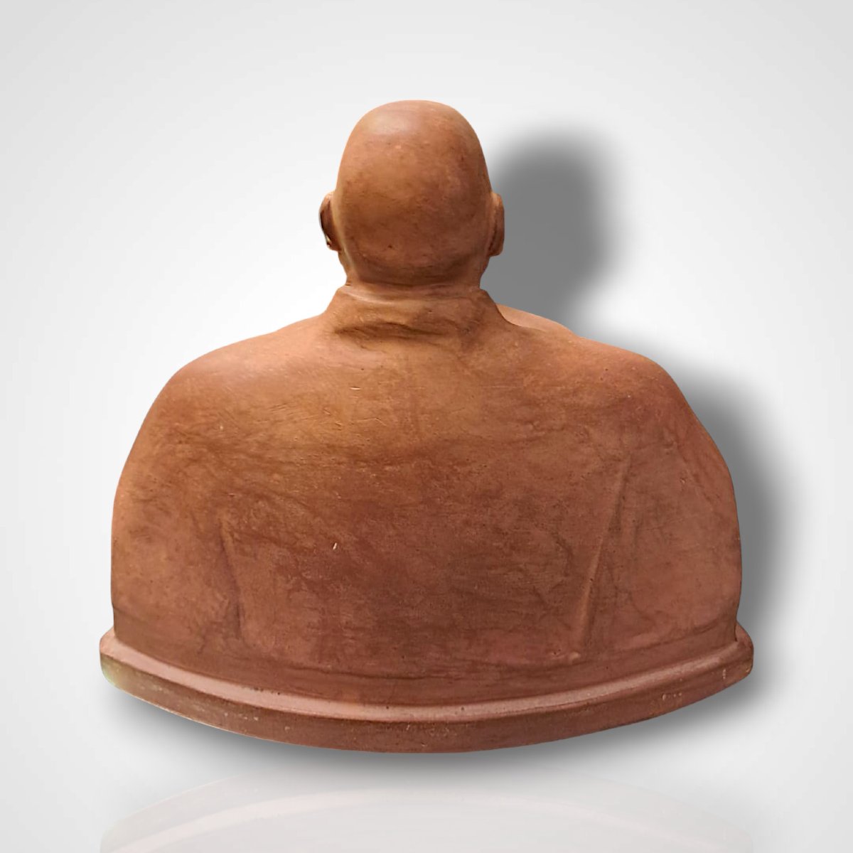 Gaston Hauchecorne, Terracotta Representing Three Chinese Figures, 20th Century-photo-2