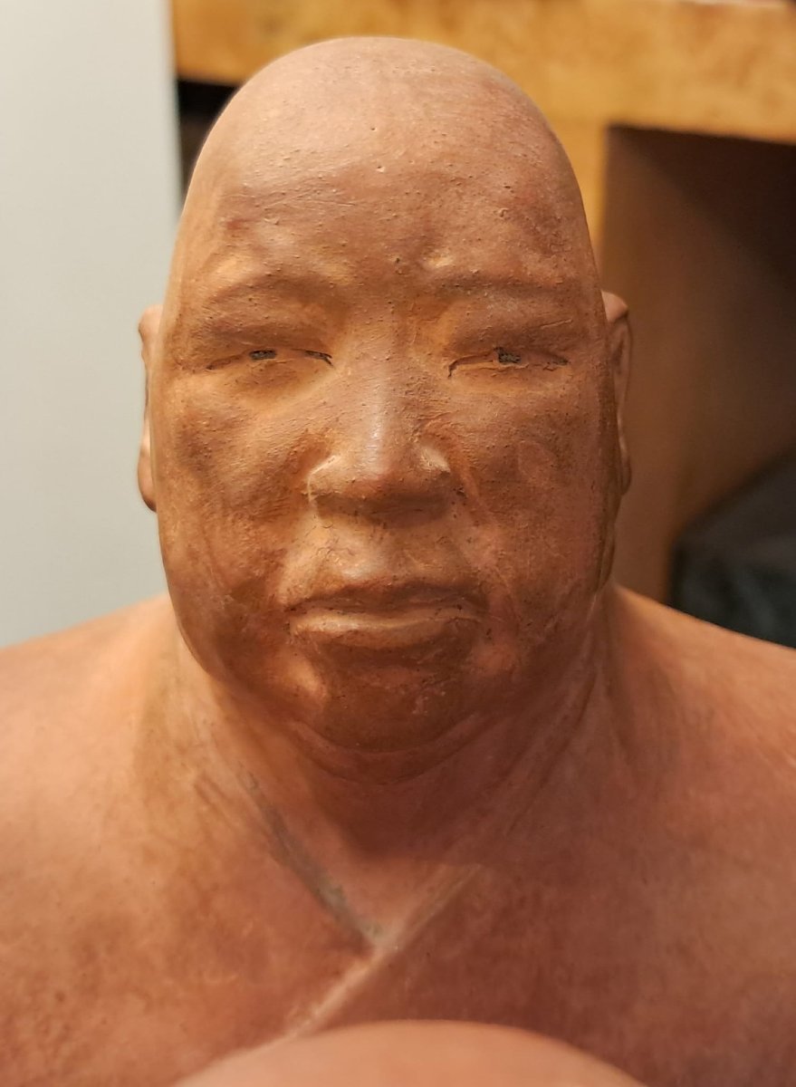 Gaston Hauchecorne, Terracotta Representing Three Chinese Figures, 20th Century-photo-6