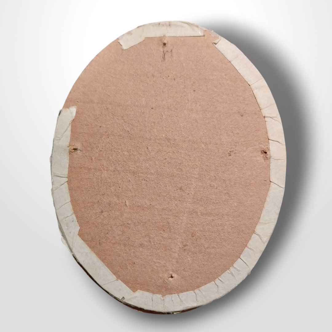 Joseph Heigel (1780-1837), miniature de femme, gouache sur papier, XIXe-photo-1