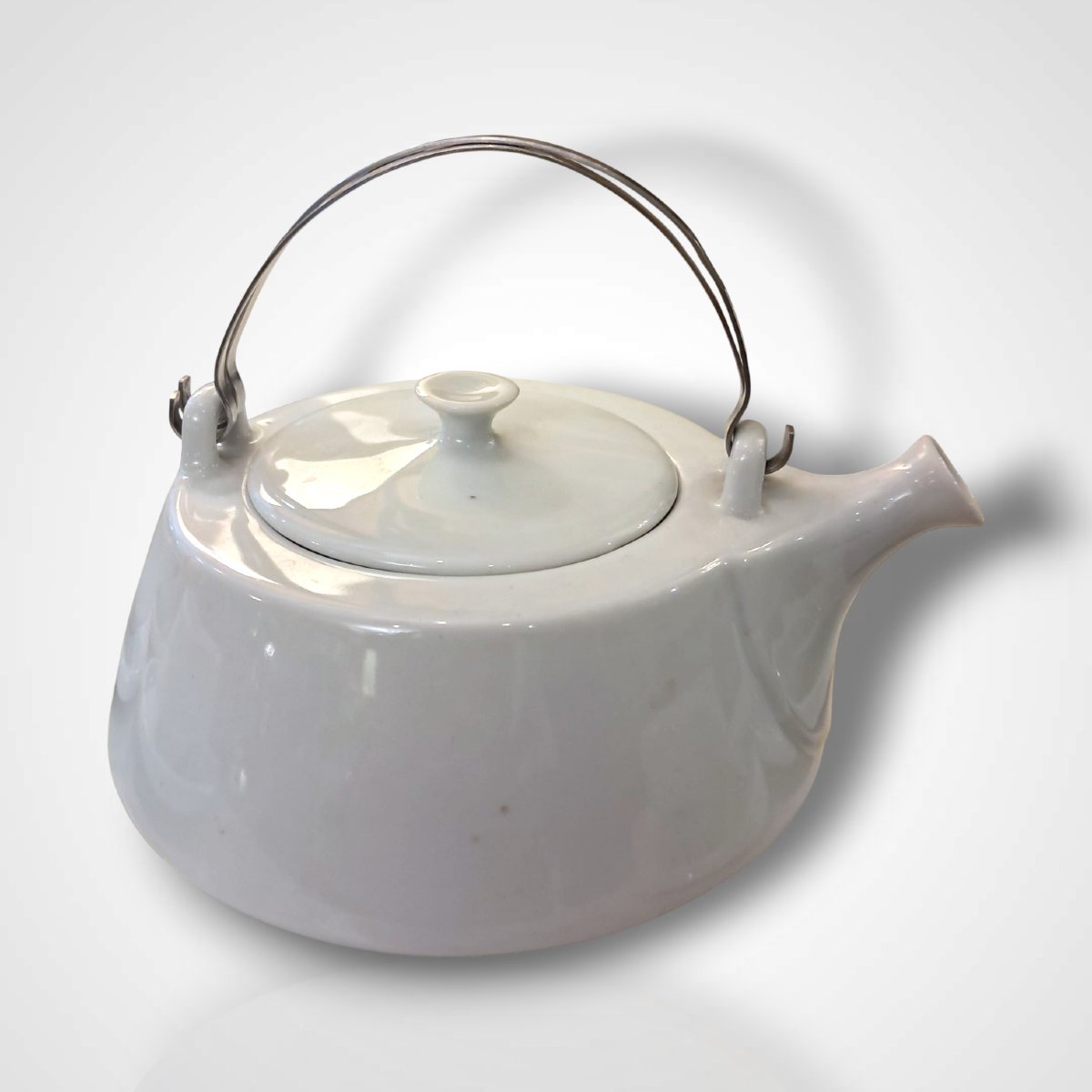 Yves Mohy For Virebent, Porcelain Tea Set, 20th Century-photo-2