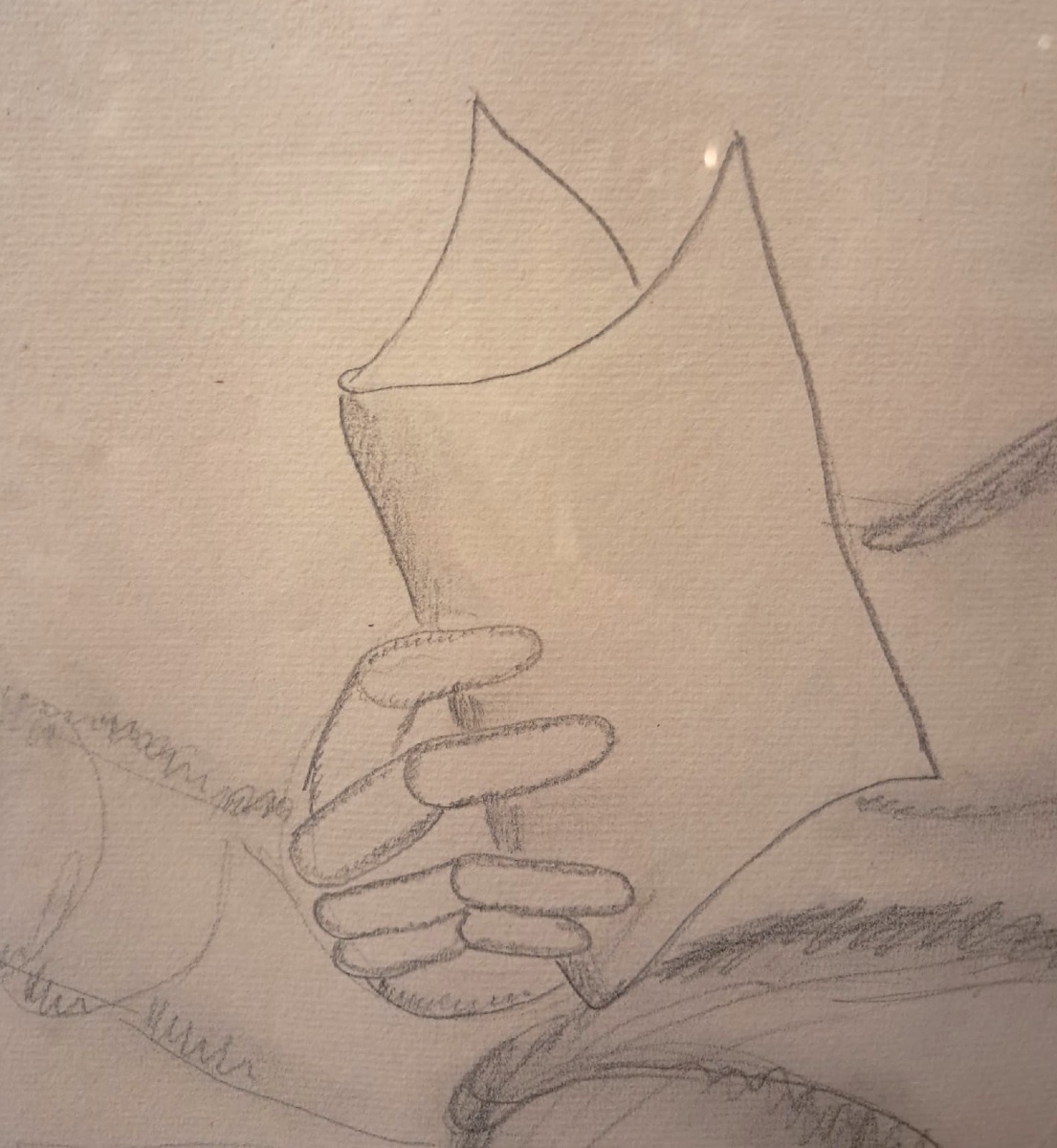 Suzanne Roger, Couple lisant, dessin, XXe-photo-1