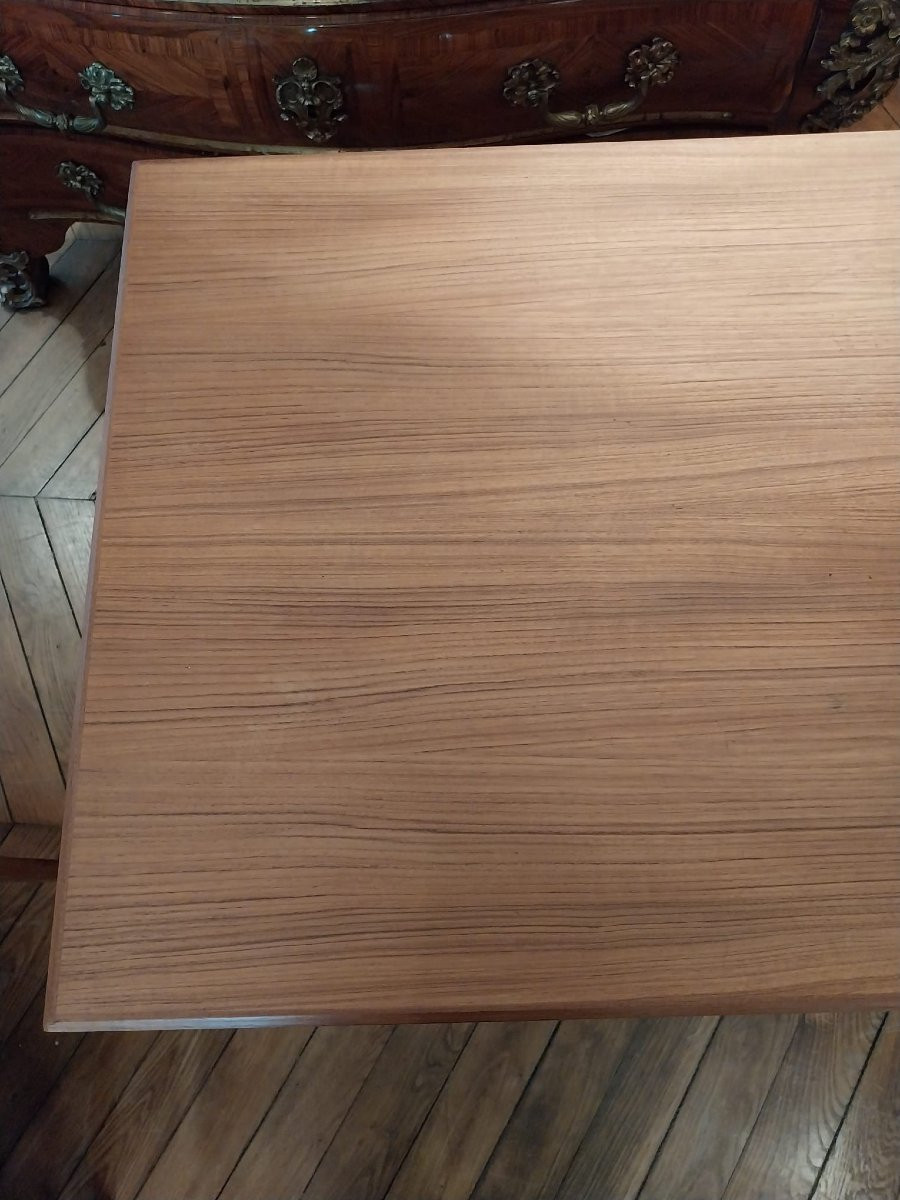 Teak Desk By Gunnar Nielsen Tibergaard For Tibergaard, Denmark, 1960s-photo-5