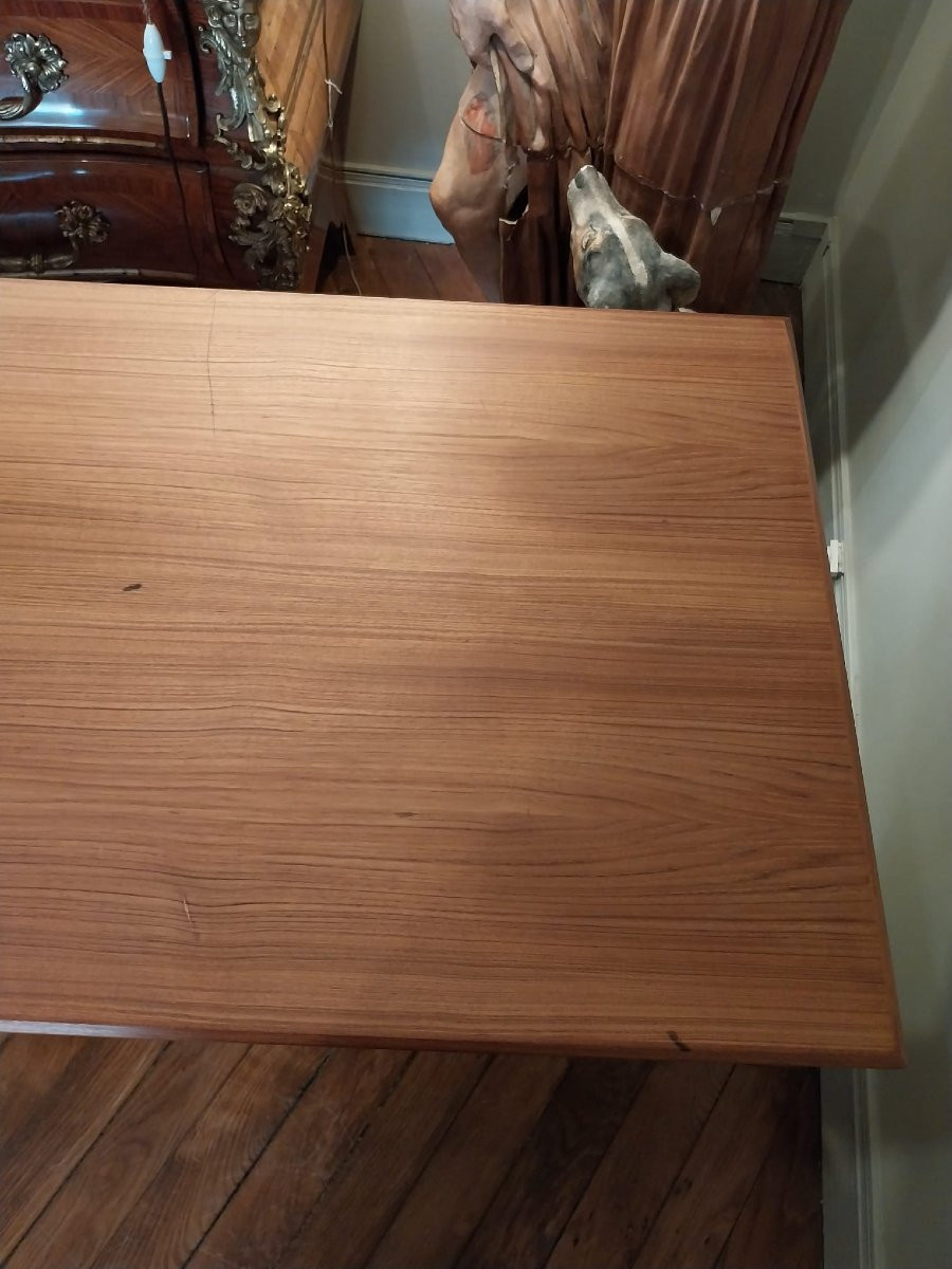 Teak Desk By Gunnar Nielsen Tibergaard For Tibergaard, Denmark, 1960s-photo-6