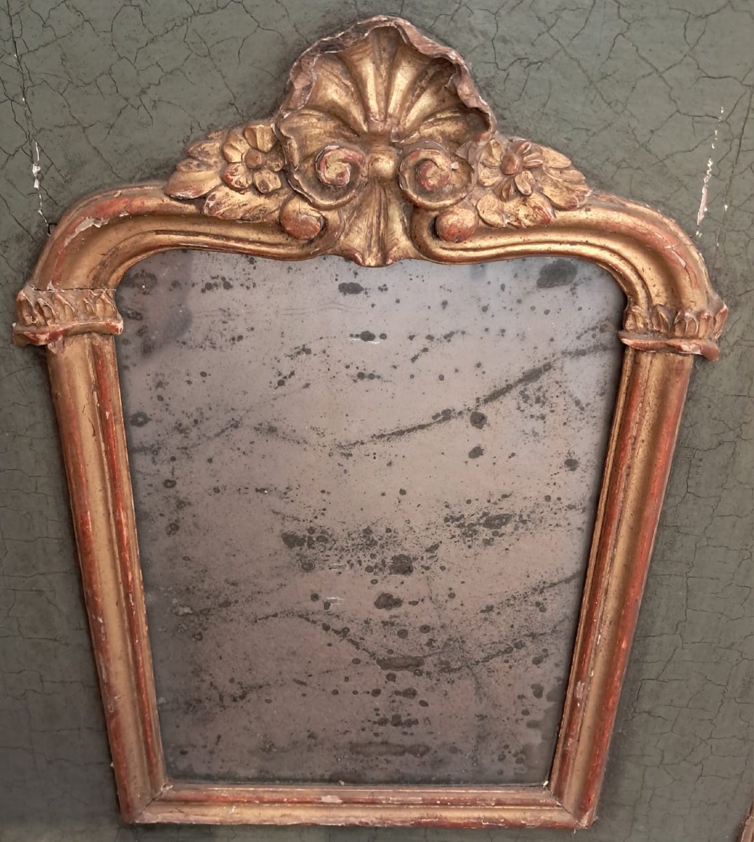 Petit miroir trumeau, vers 1900-photo-3