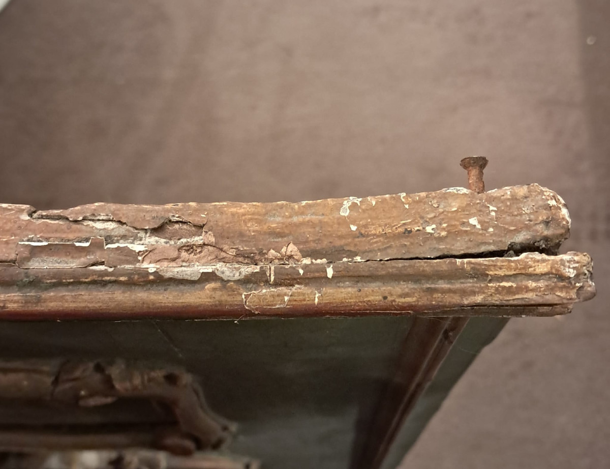 Petit miroir trumeau, vers 1900-photo-5