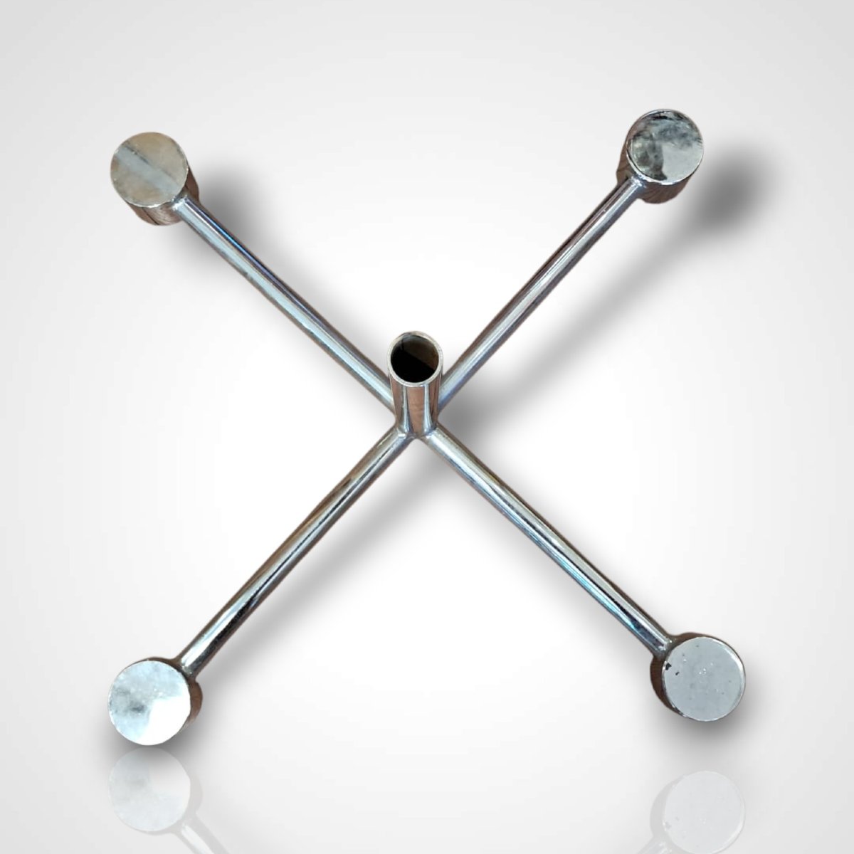 Metal And Wood Coat Rack, 20th Century-photo-1