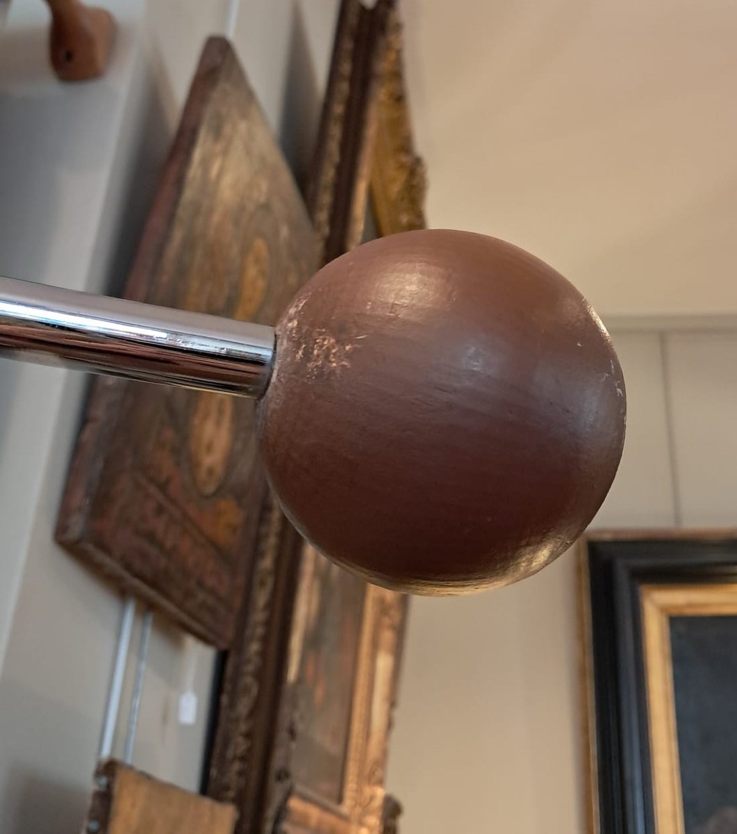 Metal And Wood Coat Rack, 20th Century-photo-4