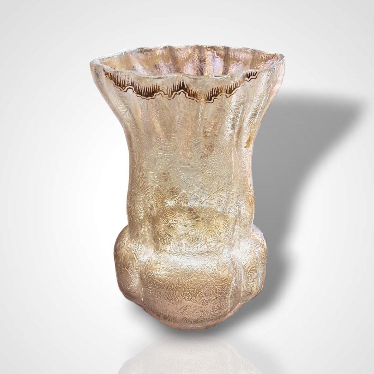 Vase en cristal, début XXe-photo-4