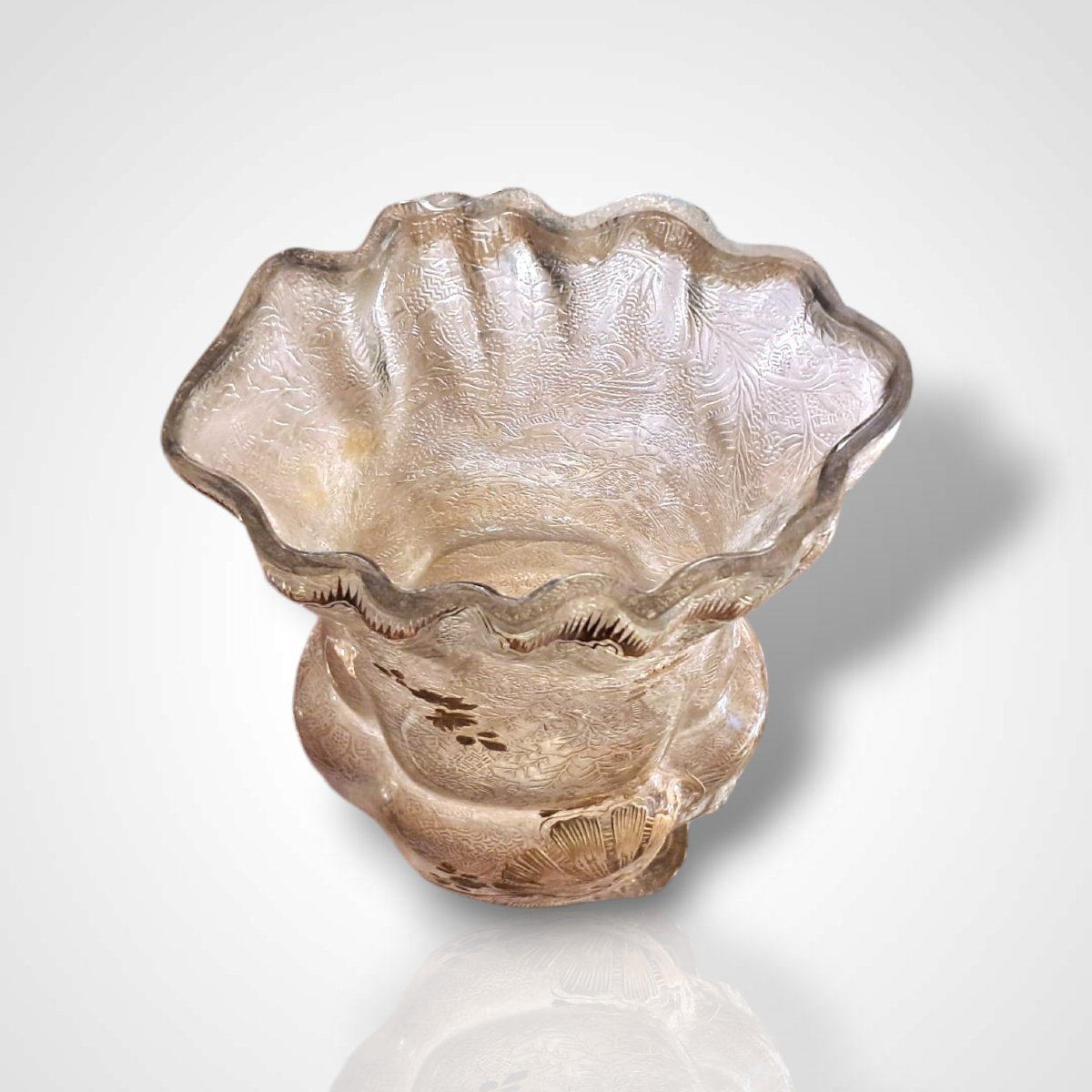 Vase en cristal, début XXe-photo-1