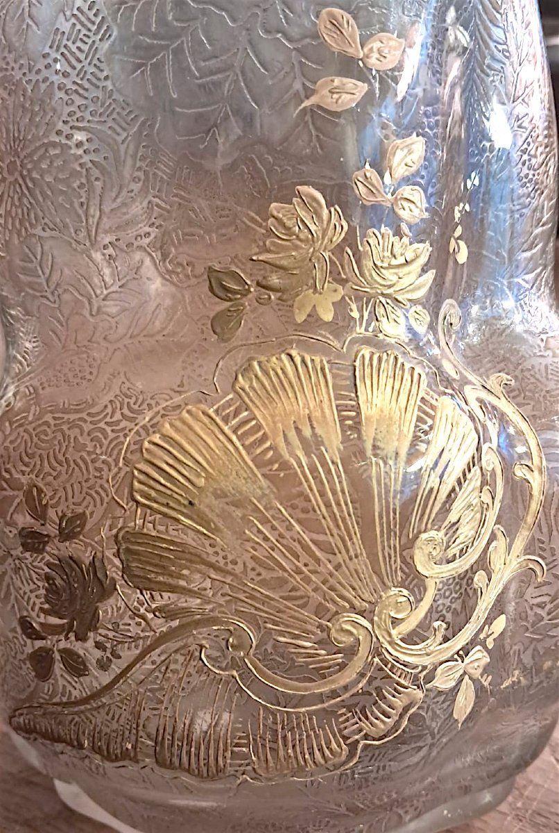 Vase en cristal, début XXe-photo-2