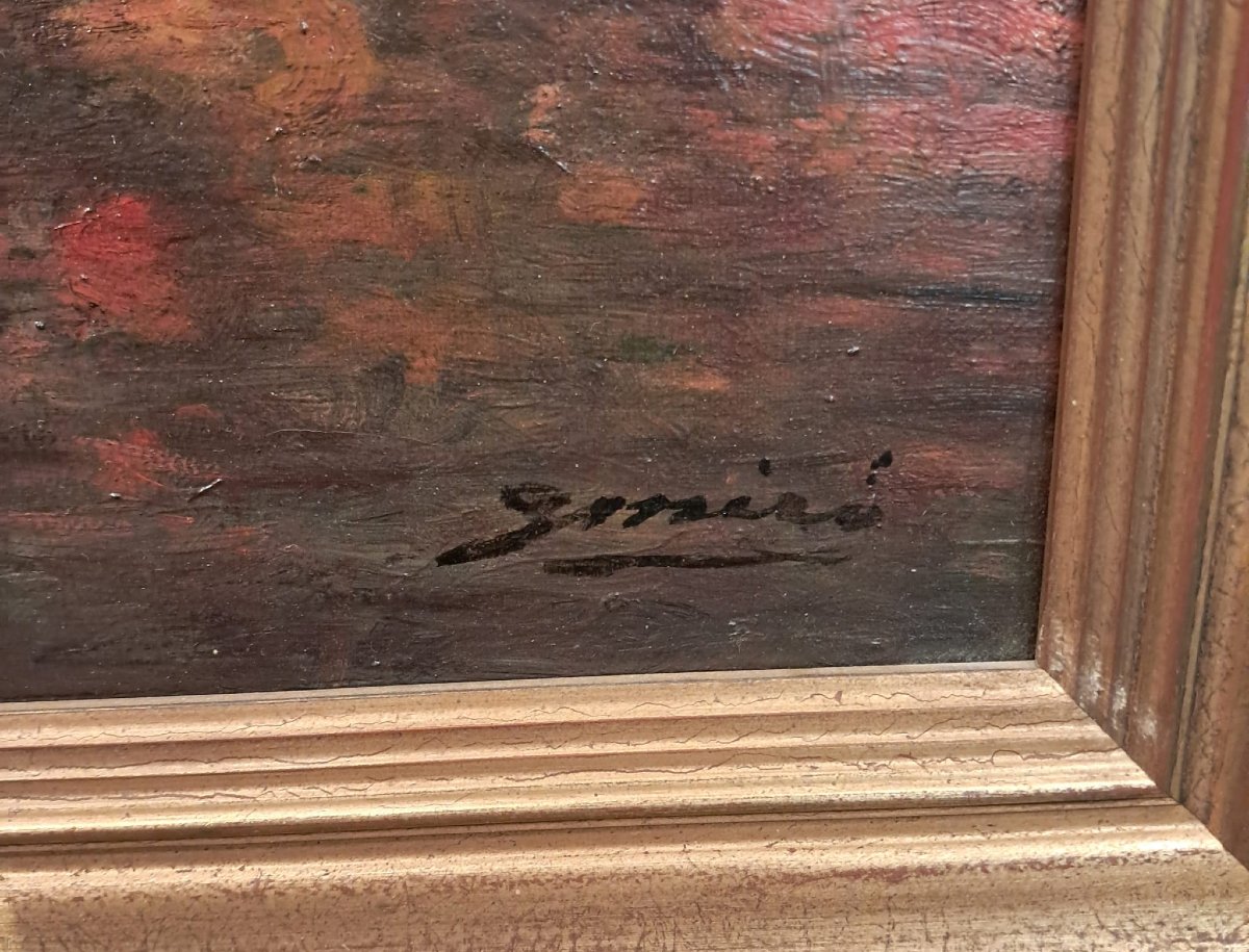 Gaspar Miró i Lleó, vue de Venise, huile sur toile, début XXe-photo-3