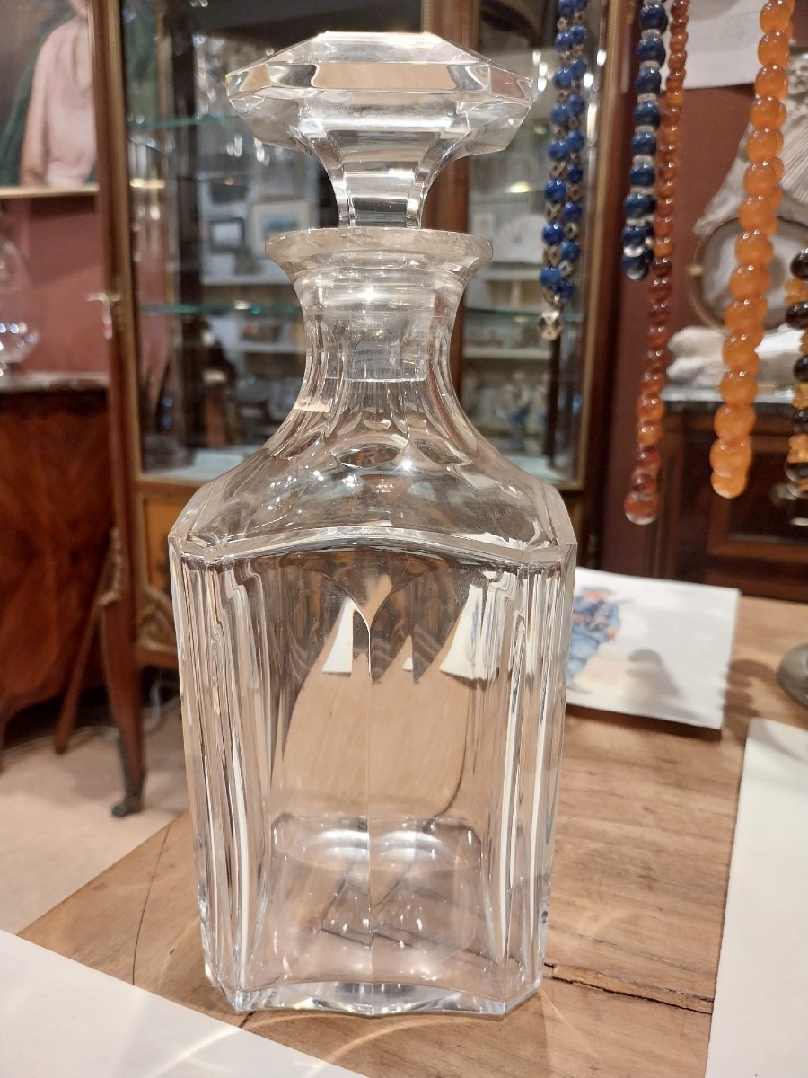 Carafe en cristal, modèle Harcourt, XXe-photo-3