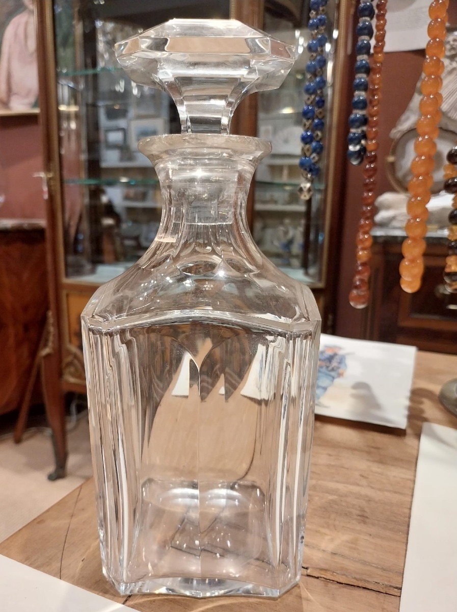 Carafe en cristal, modèle Harcourt, XXe-photo-1