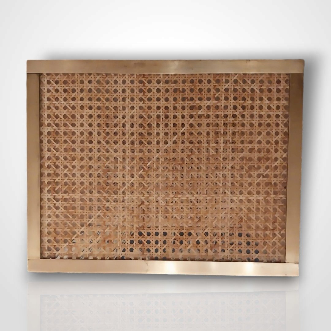 Gabriella Crespi (1922-2017) pour Christian Dior, cache pot en résine et rotin, XXe-photo-2