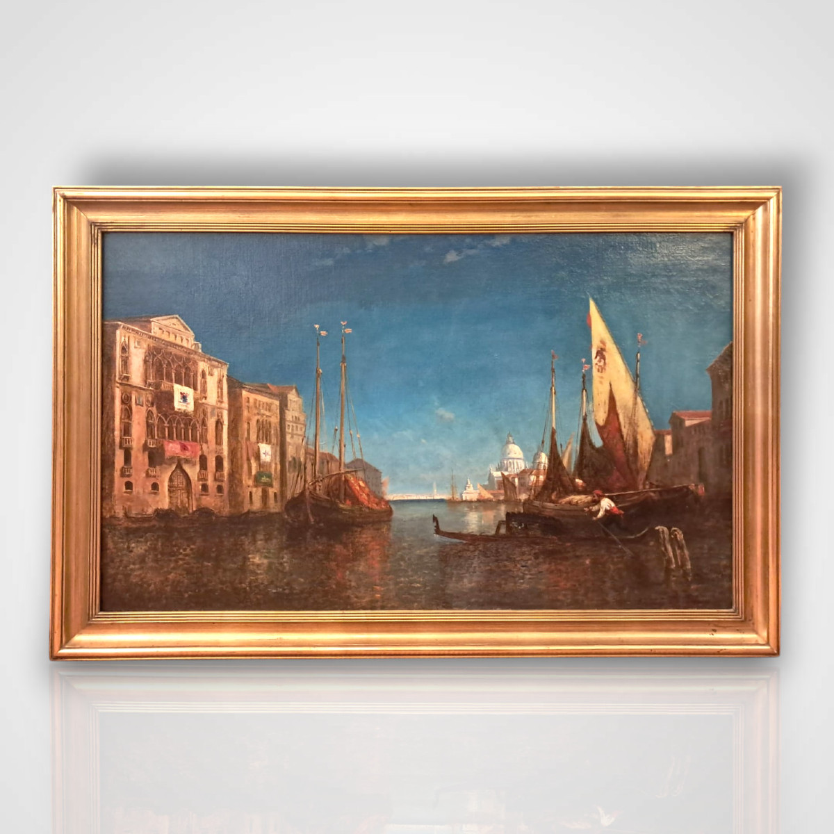 Paul Charles Emmanuel Gallard-Lepinay, vue de Venise, huile sur toile, XIXe