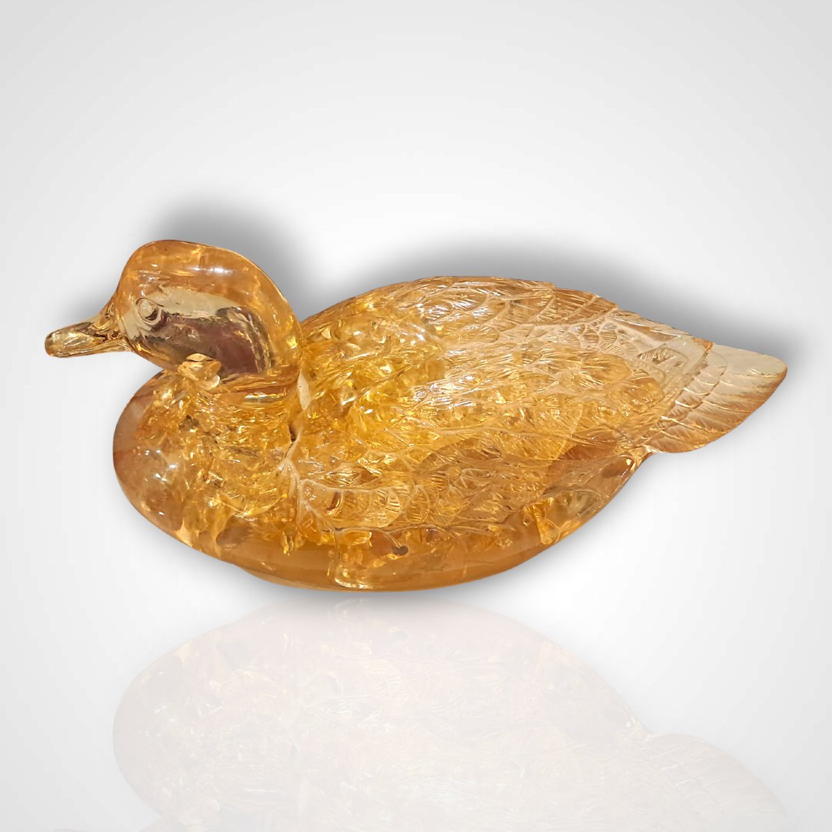 Fractal Resin Duck, Attributable To Pierre Giraudon, 20th Century-photo-3