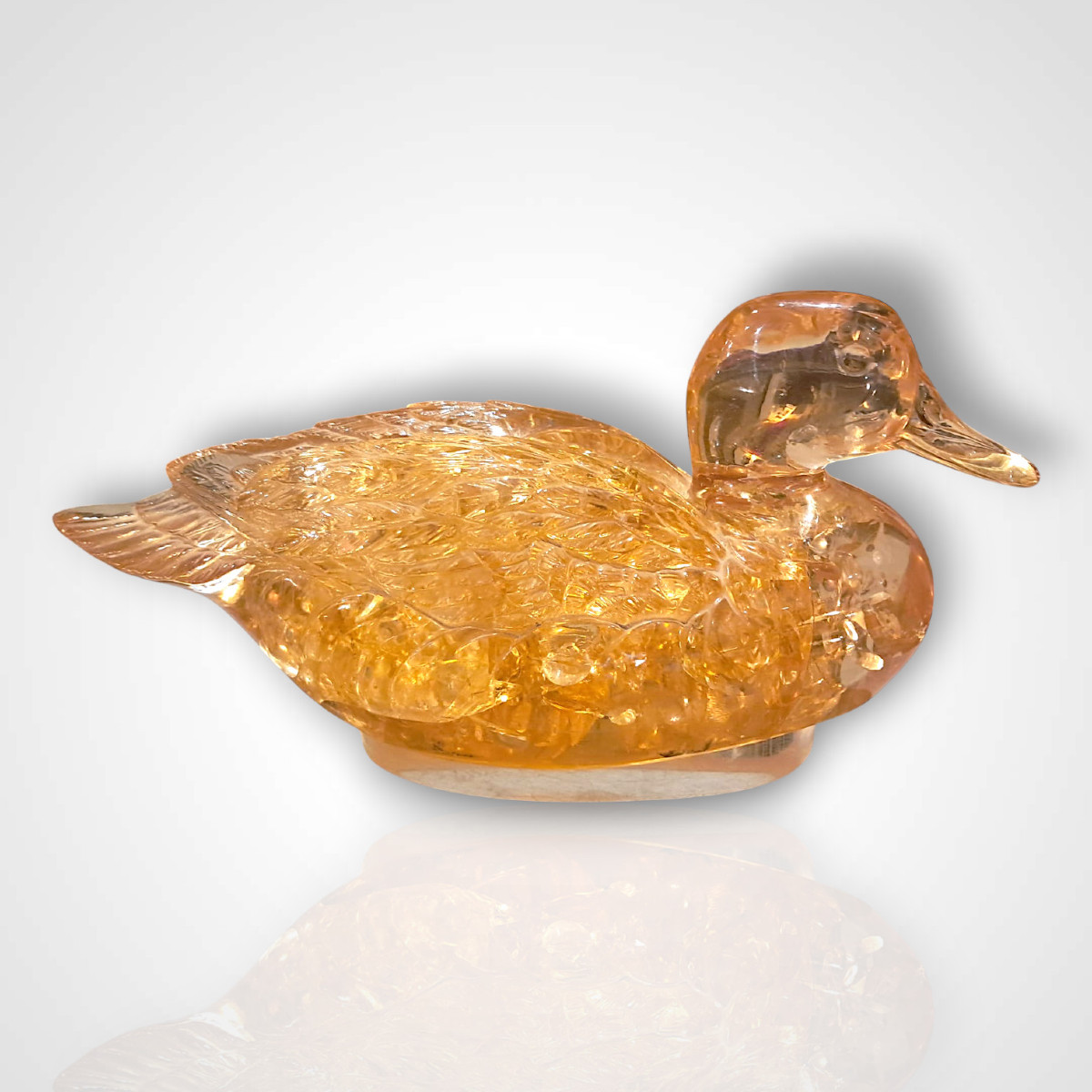 Fractal Resin Duck, Attributable To Pierre Giraudon, 20th Century