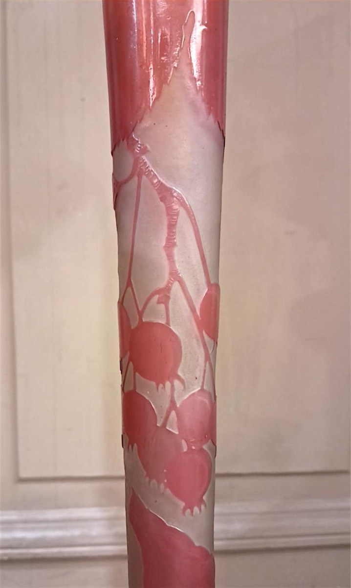 Vase à décor végétal, Gallé, début XXe-photo-2