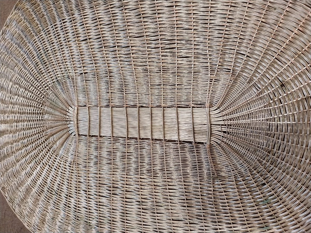 Christian Dior, 5 Silver-plated Metal Placemats, 20th Century-photo-2