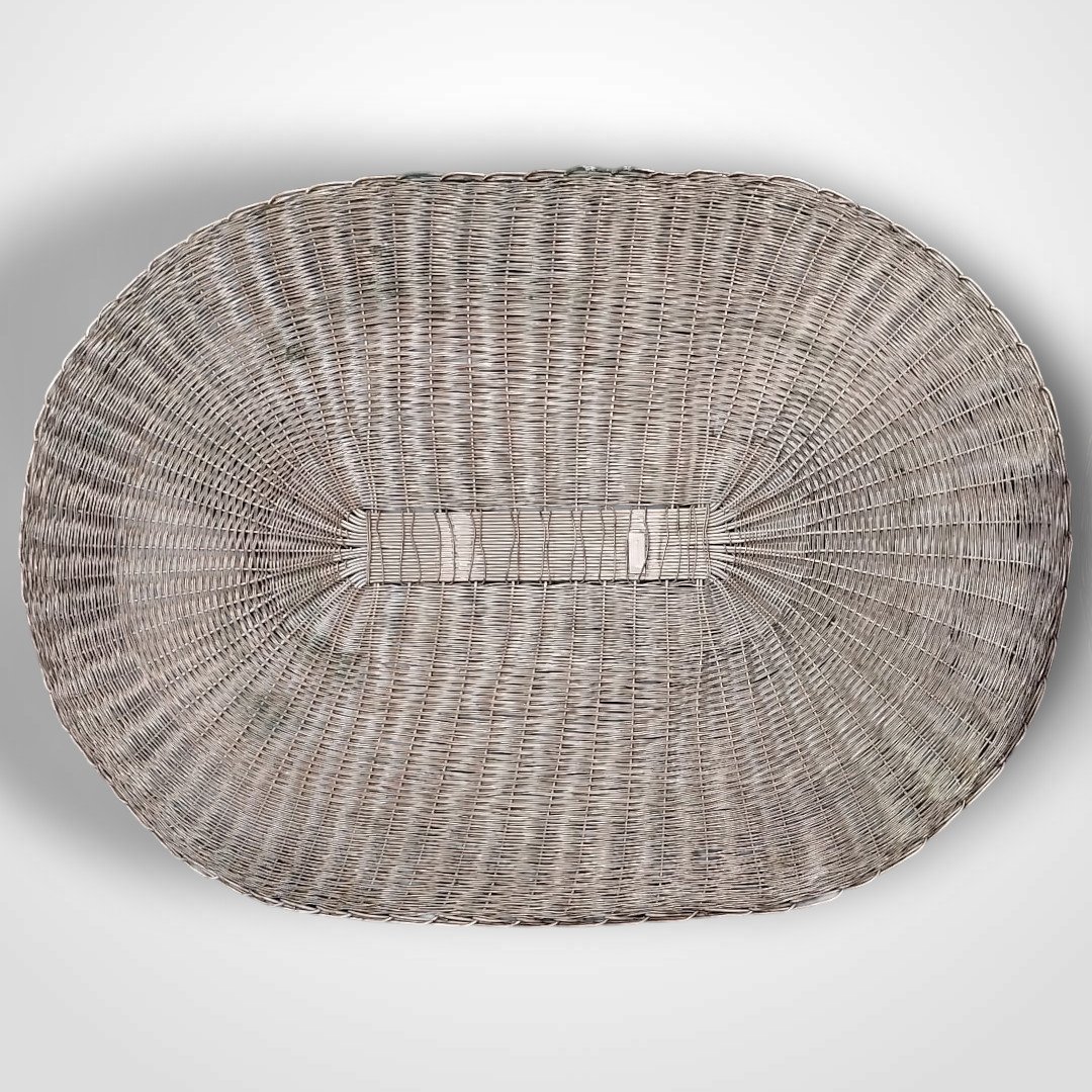 Christian Dior, 5 Silver-plated Metal Placemats, 20th Century-photo-3