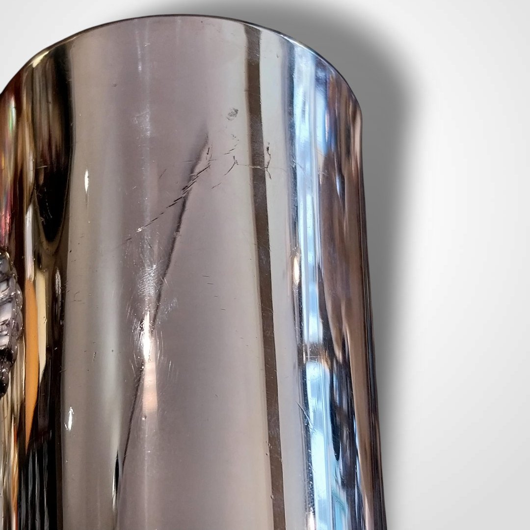 Hermès, vase en métal argenté, XXe-photo-3