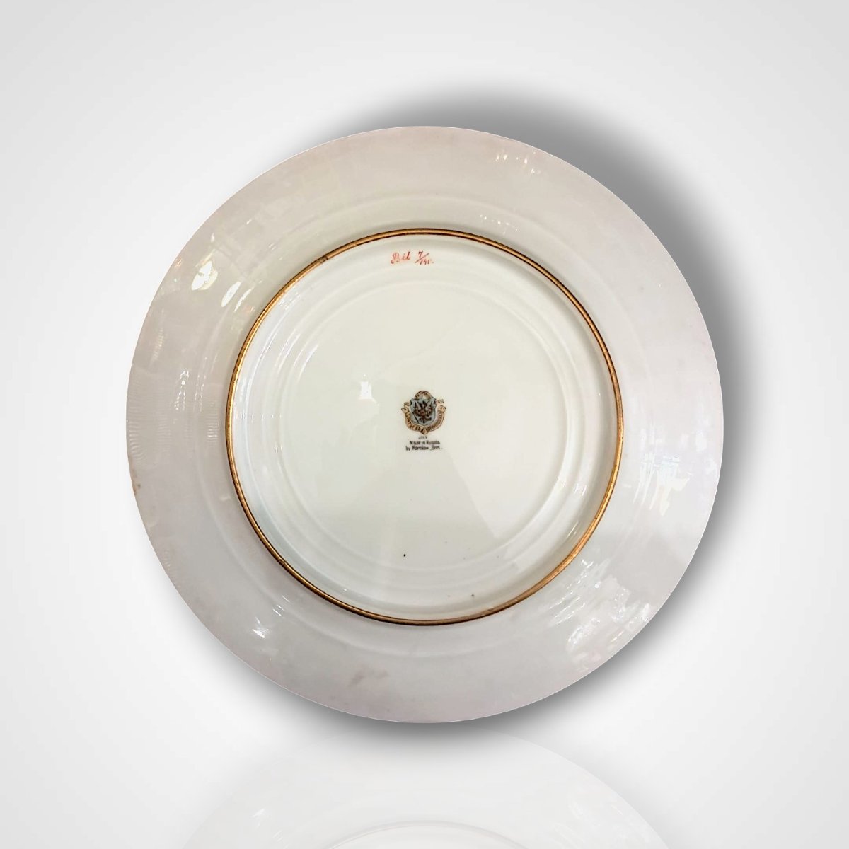 Porcelain Plate Illustrated After Ivan Bilibin, Russia, Late 19th Century-photo-2