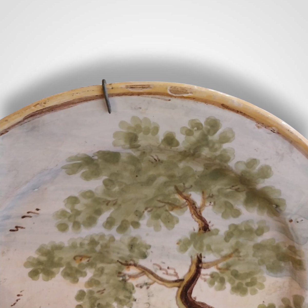 Italian Faience Plate From Torre De Passeri, 18th Century-photo-3